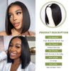 Hanne Fashion U Part Human Hair Wigs Brazilian Virgin Human Hair Wig Short Bob Wig for Black Women 12inch
