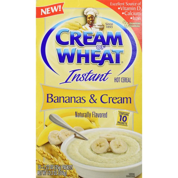 Cream of Wheat Instant Hot Cereal, Bananas and Cream, 1.23 Ounce, 10 Packets