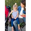 J.L. Childress Side Sling Stroller Storage Accessory - Universal Stroller Organizer - Mesh Cargo Net for Stroller Storage - Non-Slip, Adjustable Straps - Black