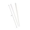 2 Hair Sticks Solid Straight Chopsticks - White