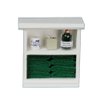 Town Square Miniatures Dolls House Miniature Furniture Small Shelf Unit & D Green Bathroom Accessories