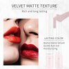 4 Colors Lipstick Cigarettes, Mini Tube Mate Velvet Lipstick, Lip Tint Lip stain Long Lasting 24 hours Waterproof Liquid Lipstick, Red Moisturizer Smooth Lip Stick Cosmetic