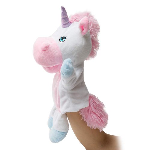HollyHOME Unicorn Plush Hand Puppet Magical Friends Funny Storytime Gifts for Kids and Adult 14 Inches Pink