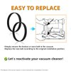 JEDELEOS Replacement Belts for Hoover WindTunnel XL Pet/Windtunnel Max Capacity Pet Upright Vacuum UH71105, UH71105DI, UH71107, UH71100, UH71120 (Pack of 2)