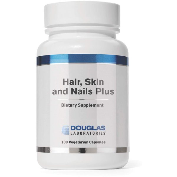 Douglas Laboratories Hair, Skin & Nail Plus | Vitamins, Minerals, and Nutrients Formulated to Support Healthy Hair, Skin, and Nails | 100 Capsules