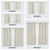 Very Little Curtains for Small Kitchen Window Rod Pocket Room Darkening Sun Heat Blocking Short Curtains for Nursery Small Square Windows Kids Bedroom Bathroom 30 Inch Long One Single Pair Cream Color