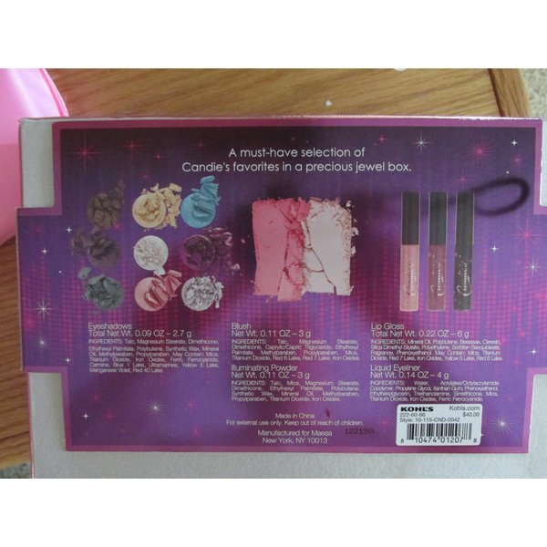 Candies Treasures Makeup Kit/Jewel Box/Eyeshadow/Blush/Lip Gloss