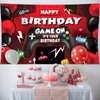 Sumind Video Game Happy Birthday Backdrop Video Game Party Decorations Boys Birthday Party Backdrop Banner Gaming Theme Background Photo Prop for Racing Car Video Game Party Supplies, 70.8 x 43.3 Inch