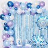 20PCS Snowflake Foil Balloons Winter Wonderland Party Decorations - Winter Holiday/Xmas/Christmas Party Supplies Decorations Balloon