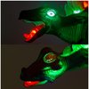 Liberty Imports Electronic Walking Jurassic Stegosaurus Dinosaur Toy Figure with Swinging Tail Action, Roaring Sounds and LED Lights - Battery Operated Dino Gift for Kids Boys Girls