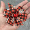 Christmas Bow Clip Girls Bow Set -4pcs Snowflake Hair Bows Hair Accessories Alligator Clip Non-slip Perfect Holiday Accessory for Festive Hairstyles Christmas Gift