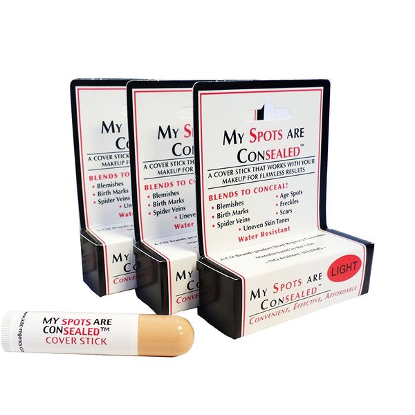 My Spots are Concealed LIGHT 3 Pack / Best concealer for face, body and back acne