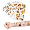 101 PCS Cute Guinea Pig Temporary Tattoos Themed Birthday Party Decorations Favors Supplies Décor Hamster Pet Mouse Animal Tattoo Stickers Gifts For Game Boys Girls Classroom School Prizes Reward
