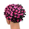 Medifier Vintage Swim Cap Floral Petal Retro Style Bathing Caps for Women Rose Red
