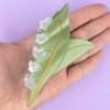 Lily of The Valley Claw Clips,Cellulose Acetate Hair Clips,Small Claw Clips for Girl,Hair Accessories