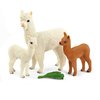 Schleich Farm World 4-Piece Alpaca Playset with Mother and Baby Alpacas - Educational and Durable Farm Animal Playset Figurines, Fun and Imaginative Play for Boys and Girls, Gift for Kids Ages 3+