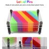 ZZF-LYA 3D Pin Art Toy - Unique Plastic Colorful Pin Art Board for Kids, 3.7 * 5''Desk Board Game Inspire Imagination 3D Pin Impression Sculpture Needle Toys for Children