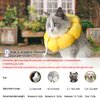 KUDES Cat Small Dog Recovery Collar, Cute Sunflower Neck Cone After Surgery, Adjustable Pet E Collar, Wound Healing Protective Cone Surgery Recovery Elizabethan Collars for Small Pets