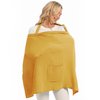 Wimst Muslin Nursing Cover Breastfeeding for Women, Soft and Breathable Breastfeeding Cover with Rigid Hoop for Nursing Apron (Mustard Yellow)