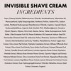Hanz de Fuko Invisible Shave Cream – Premium Shaving Cream for Sensitive Skin – Hypoallergenic – Sulfate and Paraben Free, 8 oz.