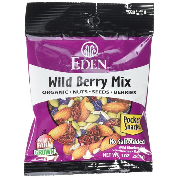 Eden Organic Snack Mix, Wild Berry, 1 Ounce (Pack of 12)