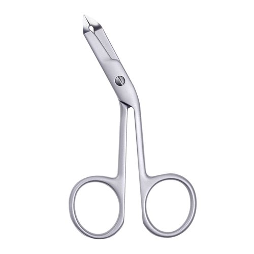 Stainless Steel Eyebrow Scissors Handle Shaped Eyebrow Tweezers Straight Flat Tip Tweezers Hair Plucker for Trimming and Shaping, Face Care Tools for Women