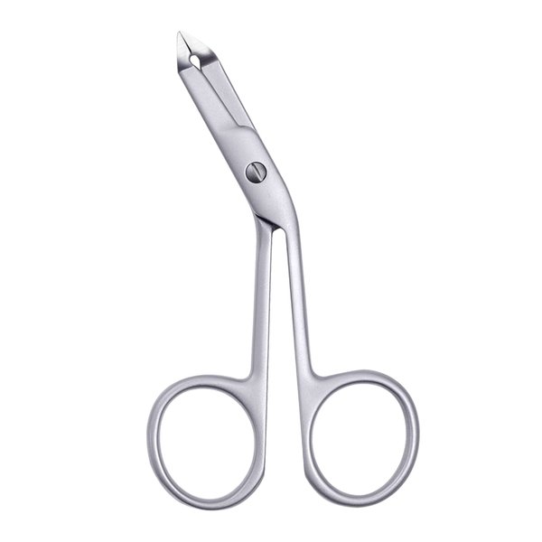 Stainless Steel Eyebrow Scissors Handle Shaped Eyebrow Tweezers Straight Flat Tip Tweezers Hair Plucker for Trimming and Shaping, Face Care Tools for Women