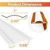 White Vinyl 1" Insert Molding Trim Screw Cover RV Camper Travel Trailer (75ft)