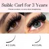 ALLOVE Eyelash Extension Cashmere Super Easy Fan Volume Lash Extensions 0.07mm CC Curl 9mm Rapid Blooming Volume Lashes Self Fanning Lash Extension Supplies