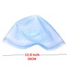 Highlighting Silicone Cap with Hook, Hair Dye Hat Reusable Hair Coloring Frosting Tipping Cap with Metal Needle for Beauty Salon Home (Blue)