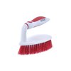 Superio Grout Brush, Dish Brush, Shower Scrubber Cleaning Brush, Stiff Bristles, Comfort Grip Handle,Red Brush Cleaner for Kitchen, Bathroom, Shower, Sink, Toilet- Vegatable Brush, Carpet Scrubber