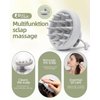 BEAUTLOHAS. Scalp Massager Shampoo Brush, Scalp Scrubber with Soft Silicone Bristles, Scrubber Scalp Exfoliator for Dandruff Removal，Hair Grouth,Wet Dry Hair Massager Brush for All Hair (Gray)