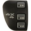 Dorman 901-061 Four Wheel Drive Selector Switch - Dash Mount; With Electric Shift Compatible with Select Chevrolet / GMC / Oldsmobile Models , Black