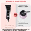 MUSILAN 3D Nail Gel Sculpting Gel Nail Art Glue for Nail Art Designs DIY Clear Builder Gel Nail Craving Sculpting Molding Gel for 3D Gel Nail Art Polish Painting Nail Drawing Gel Decoration Manicure