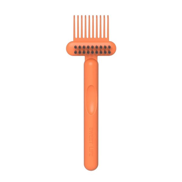 Orange Hair Brush Cleaning Tool,Comb Cleaning Brush Brush Cleaner Mini Hair Brush Remover for Removing Hair Dust Home and Salon Use Orange Styling Tools and Appliances