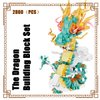 BDYDT Dragon Series Auspicious Lucky Dragon Micro Building Blocks Set （2860PCS）-Building Set Model Toys Gifts for Kid and Adult