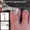 Podiatrist Toenail Clippers for Ingrown&Thick Toenails, alicates para uñas de pies, Luxury Wooden Handle Nail Clippers, Professional Toenail Cutter for Seniors, Men, Women