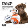 STAR WARS 6" BB-8 Plush Squeaker Toy | 6” BB-8 Plush Squeaker Pet Toy | Star Wars Toy for Dogs Mandalorian BB-8 Stuffed Animal 6 inch | Dog Chew Toy, Squeaky Dog Toy, FF19161