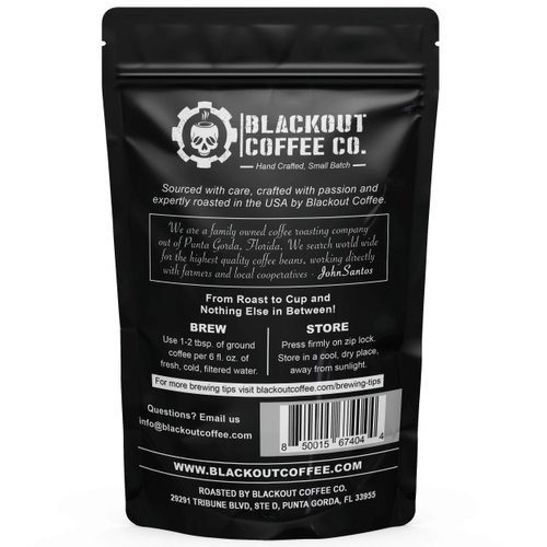 Blackout Coffee, Morning Reaper Medium Roast Coffee, Bold, Strong Aromatic & Super Smooth Flavor, Fresh Roasted in the USA – 12 oz Bag (Ground Coffee)