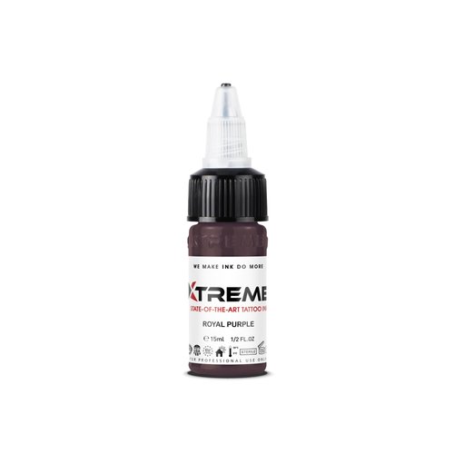 Xtreme Tattoo Ink, Versatile Medium Viscosity for Precision Tattooing, Rich Hue, Quick Healing, Acrylic-Free, Water Based, Highest Safety Standards - Ready-to-Use Tattoo Ink (Royal Purple, 0.5 oz)