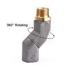 2PCS 3/4 Inch NPT Fuel Hose Swivel 360 Rotating Connector for Fuel Nozzle Multi Plane Fuel Plane Swivel