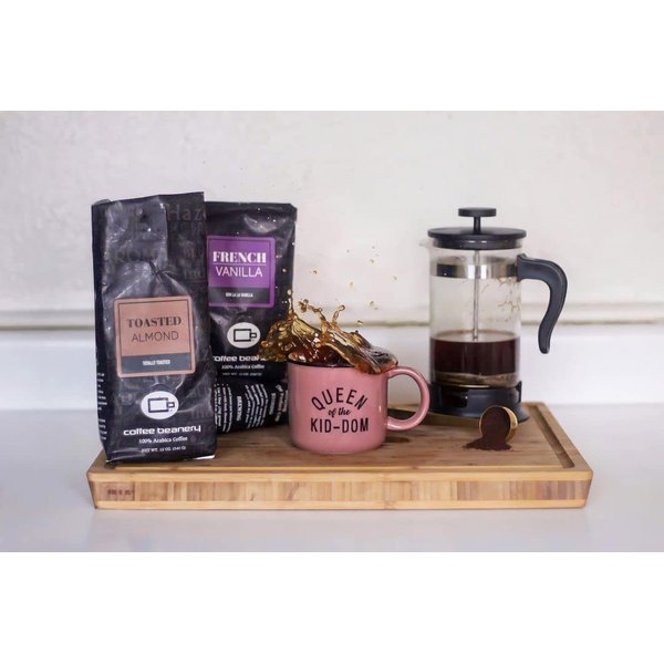 Toasted Almond FCoffee by Coffee Beanery | 12oz Flavored Coffee Ground Medium Roast Coffee | 100% Specialty Arabica Coffee Ground | Gourmet Coffee | Flavored Coarse Ground Coffee Medium Roast
