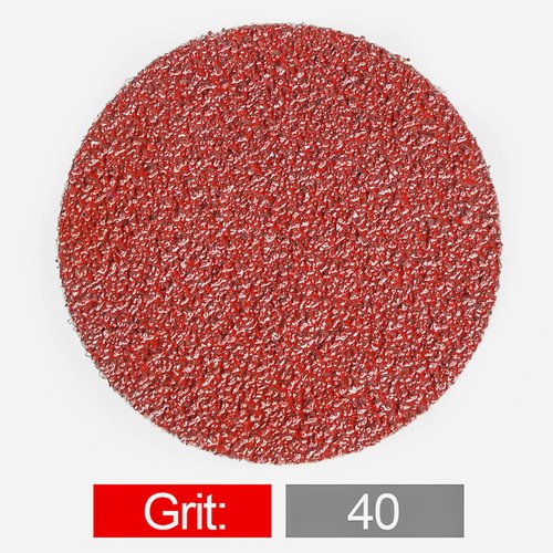 FPPO Grit40 50Pcs 3" inch Sanding Disc Roll Lock R-Type Sandpaper Quick Change Disc Grinding Pad Abrasive Disc,Abrasive Disks for Power-Operated Sanders