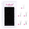 Mega Volume Lash Extensions 0.03mm Self Fanning Lashes D Curl 19mm Easy Fan Lash Extensions 5D 7D 10D Automatic Blooming Eyelashes (0.03-D, 19mm)