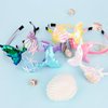 YARIEW 6 Pcs Mermaid Tail Headbands for Girls Mermaid Headband for Little Girl Hair Accessories Glitter Sequins Mermaid Tail Starfish for Mermaid Party Decorations Gifts (Set 2)