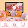 AHCo. Knitting Loom Kit for Beginners, Creative Craft Toy for Girls Ages 7 8 9 10 11 12 with Storage Bags Yarns Knitting Tools, Fantastic DIY Gifts Knit Hat Scarf Coaster