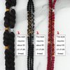 2 Pcs 5M Dreadlock Braids Hair Accessories, Hair Strings for Braids Silver Gold Braiding Hair Deco Styling Shimmer Stretchable African Braided Elastic Cord Ornament Hanging Decorating Gift Wrapping