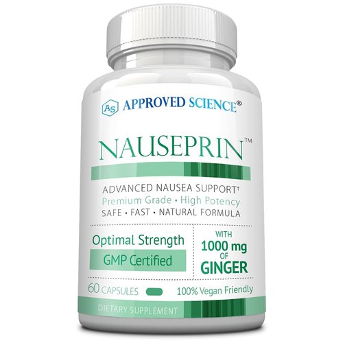 Approved Science Nauseprin - Ginger, Bioactive Vitamin B6-60 Capsules - Vegan