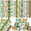 48 PCS Jungle Cheetah Slap Bracelets Cheetah Party Favors Cartoon Jungle Animals Party Wristbands for Kids Boys Girls Safari Leopard Party Supplies Birthday Party Baby Shower Carnival Prizes Gifts