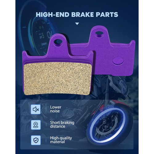 ECCPP Brake Pads Fits for Suzuki GSXR 750 2004 2005 GSXR 1000 2001-2006 2003 2004 2005, FA254 Rear Brake Pads